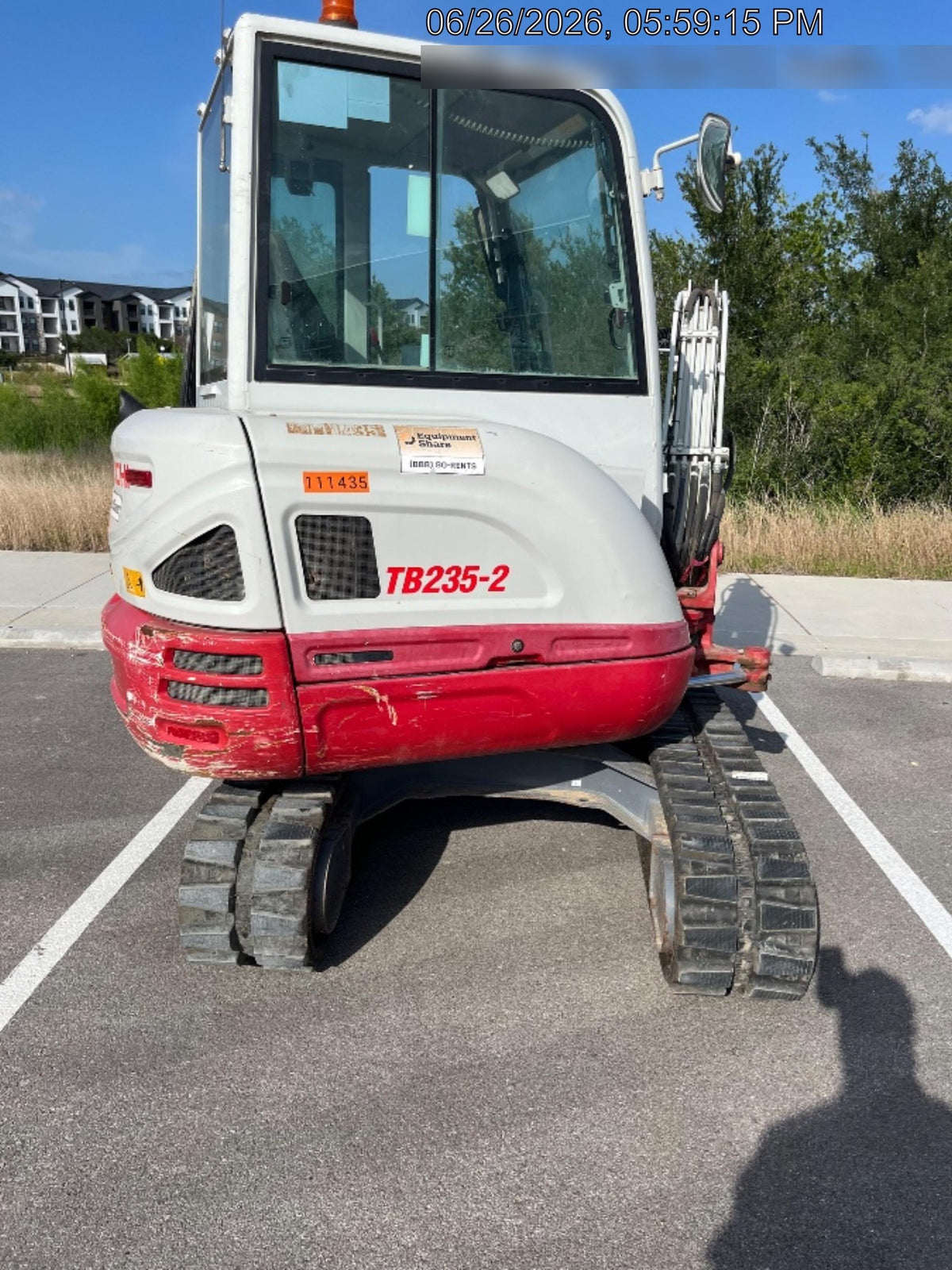 2020 Takeuchi TB-235-2CR Cab/Heat/Air, Rubber Tracks, Manual TAG QC