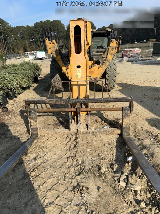 2019 JCB 510-56 Open ROPS, 74 HP, Solid Tires, Worklights, Beacon, Aux Hydraulics, Lifting Eye w/72" Carriage/60" Forks