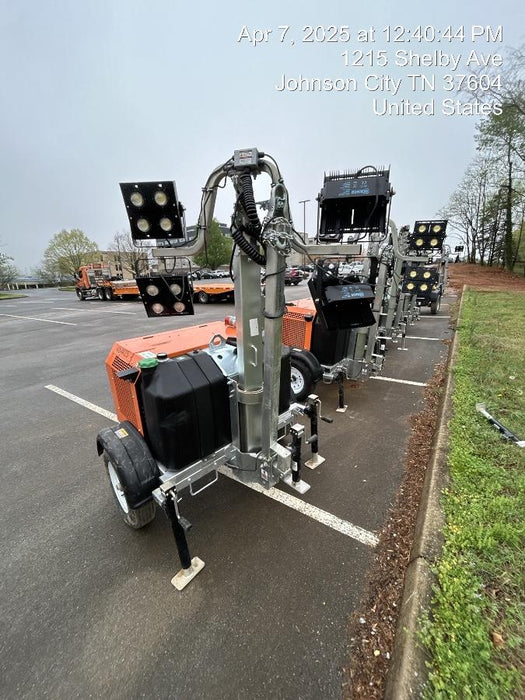 2024 Wanco WLTT-4MM4K Diesel, Mitsubishi L2E, 9.0HP @1800 rpm, Deep Sea Controller, Shore Power Plug, Auto Start, (4) 350W LED Floodlights, 4kW Generator, 60 Gal Fuel Tank, 2" Ball, T3