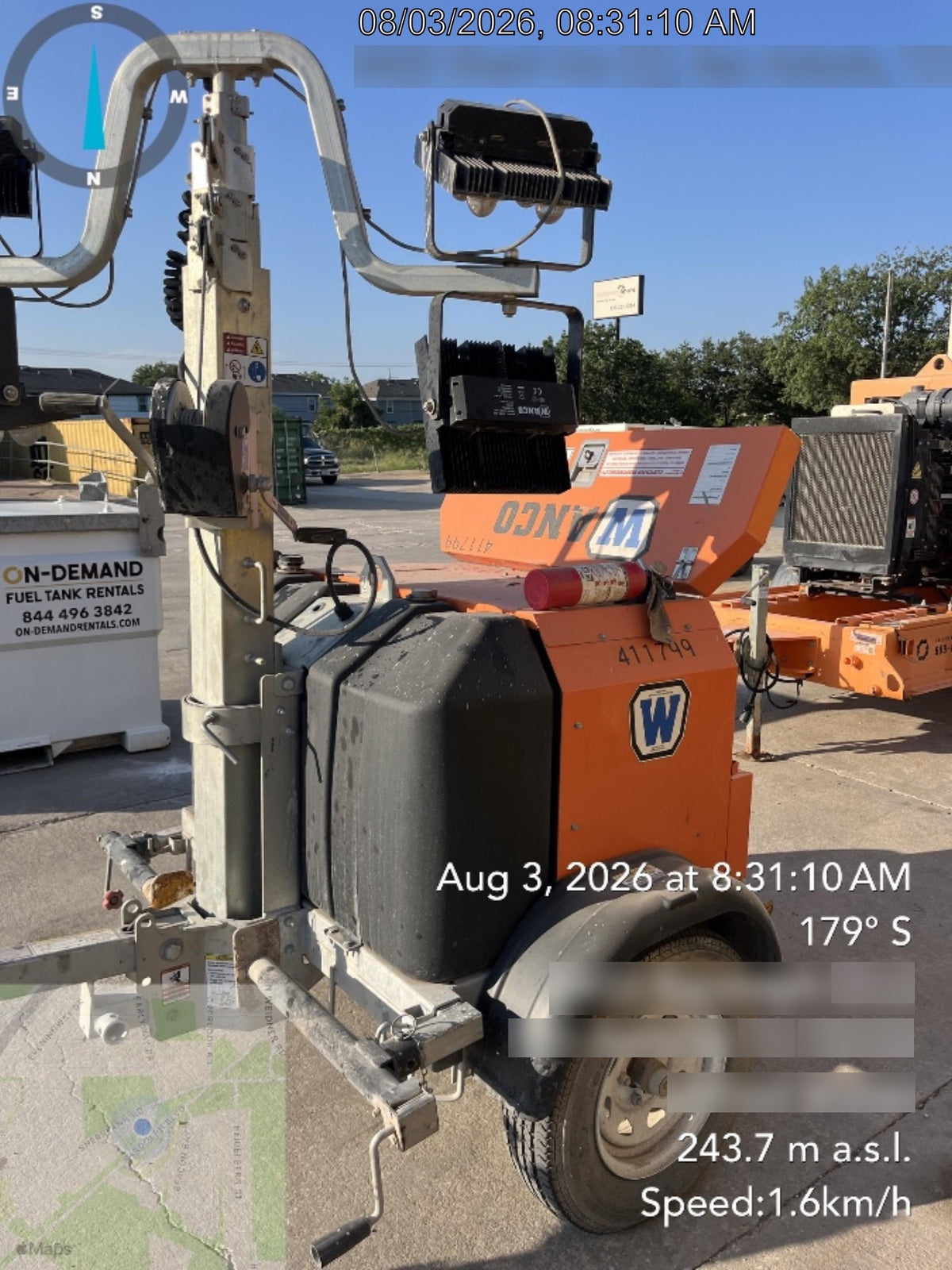 2024 Wanco WLTT-4MM4K Diesel, Deep Sea Controller, Shore Power Plug, Auto Start, (4) 350W LED Floodlights, 4kW Generator, 60 Gal Fuel Tank, 2" Ball, T3
