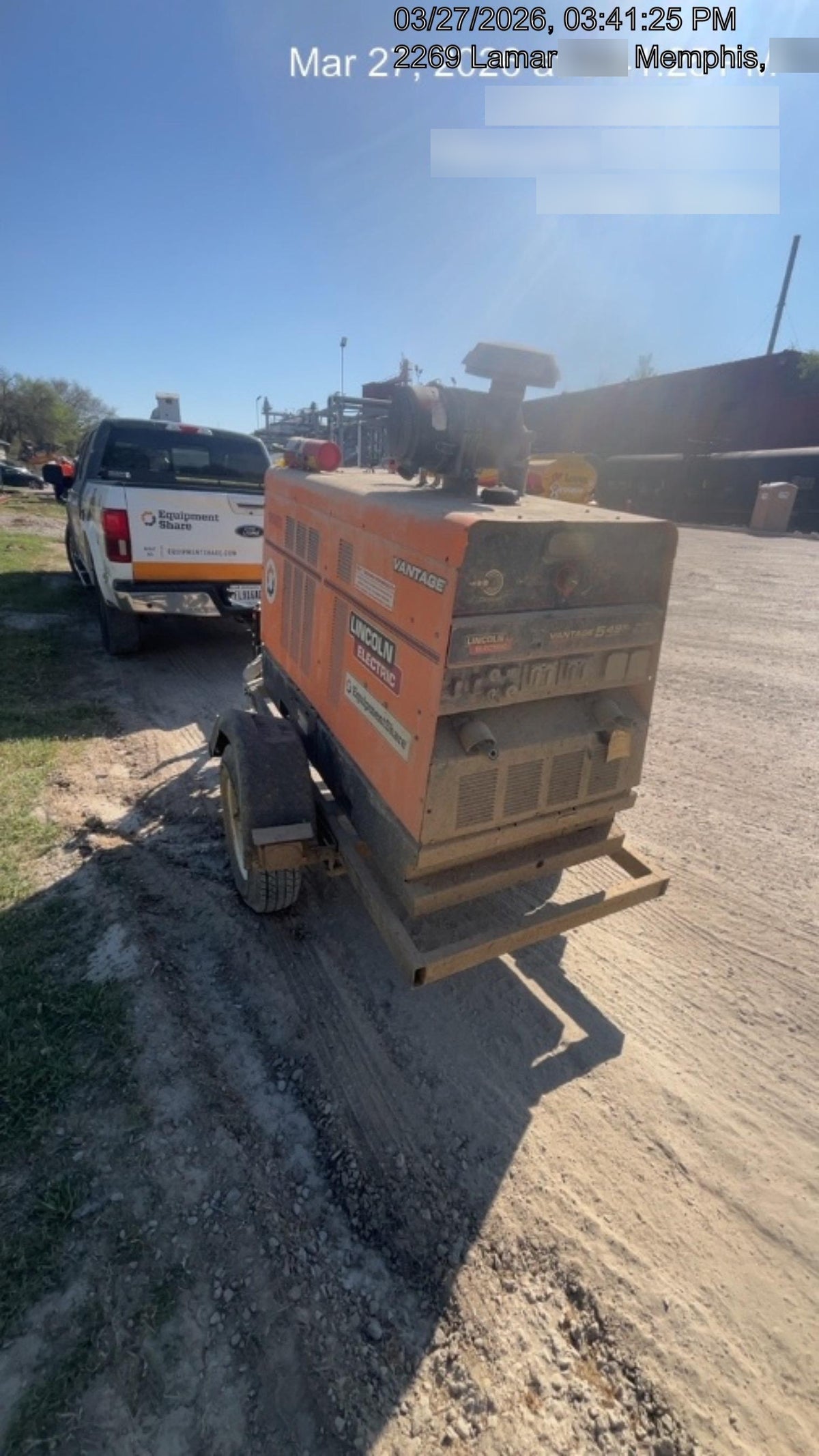 2021 Lincoln Electric Vantage 549X Ready Pak 3, ORANGE (includes trailer, cable rack, fender light kit)