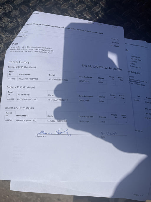 2024 PREDATOR 9000/7250