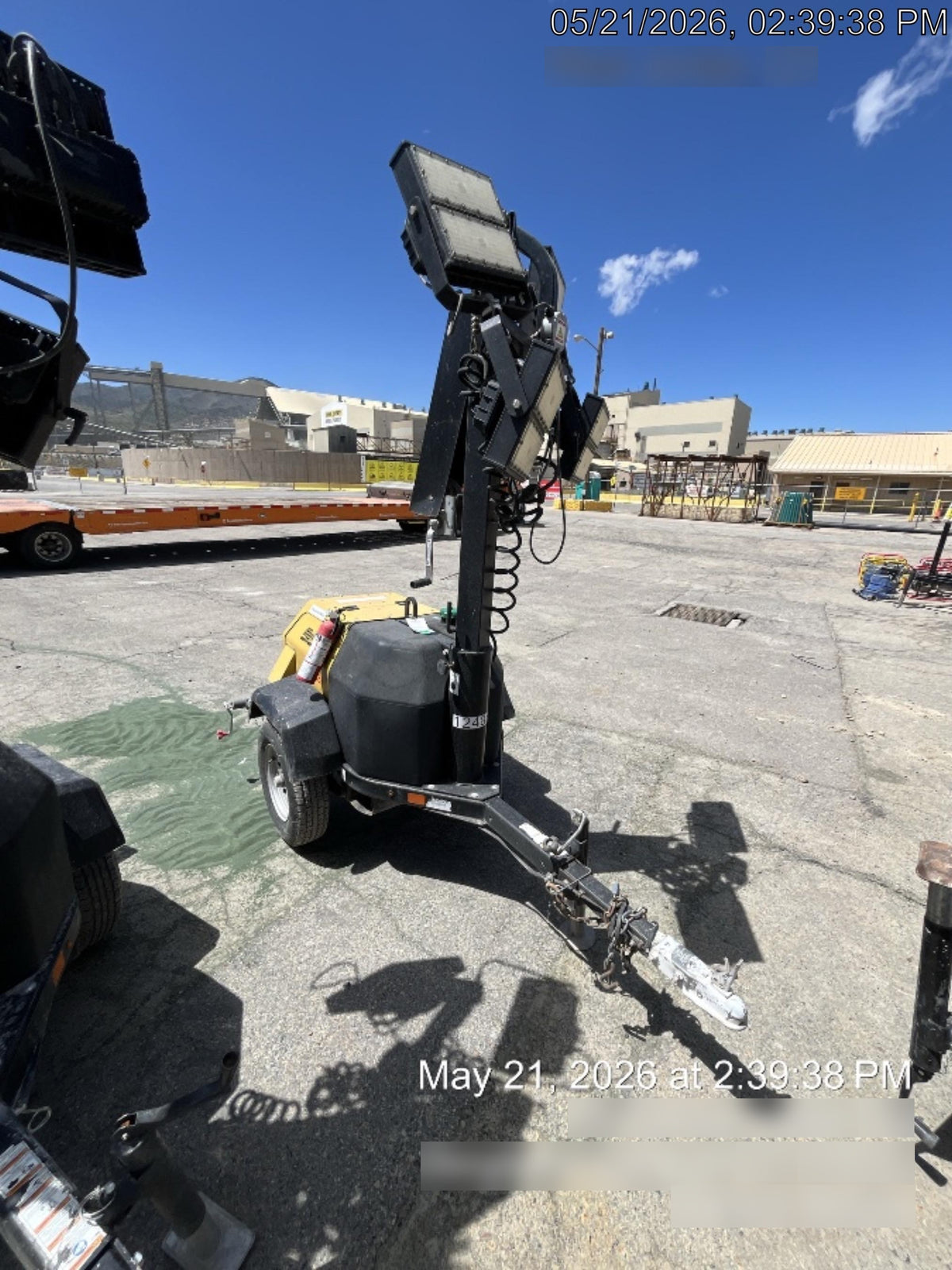 2020 Allmand NLV3GR (4) LED Light Fixture 350W, 23' Vertical Mast, 3kW Prime, Towable, Deep Sea L401, Leveling Jacks, Yanmar T4F 5.8hp