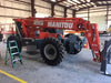 2018 Manitou MTA10055 Manitou MTA 10055 w/Cab/Heat/AC, Work Lights/Strobe, Aux Hyd, Solid Tires, Lift Hook, 66" Carriage, 60" Forks