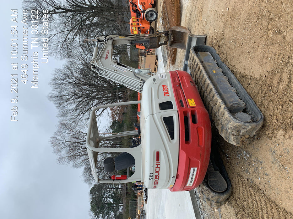 2019 Takeuchi TB260 Takeuchi TB260 Canopy w/Rubber Tracks, Auxiliary Hydraulics, Standard Blade, Manual QC