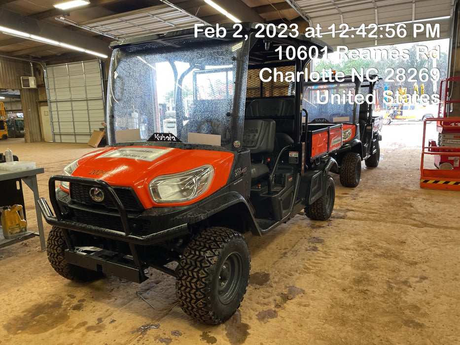 2022 Kubota RTV-X1140W-H Plastic Canopy, Windshield Acrylic Clear, LED Strobe Light, Wire Harness Kit, Back up Alarm