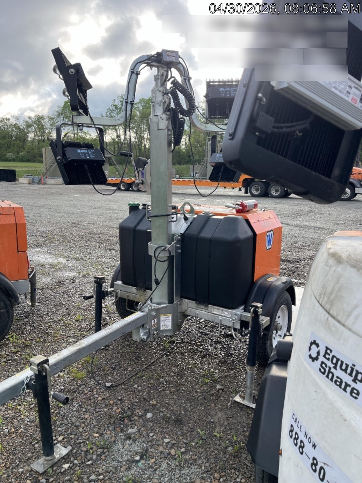2024 Wanco WLTT-4MM4K Diesel, Deep Sea Controller, Shore Power Plug, Auto Start, (4) 350W LED Floodlights, 4kW Generator, 60 Gal Fuel Tank, 2" Ball, T3