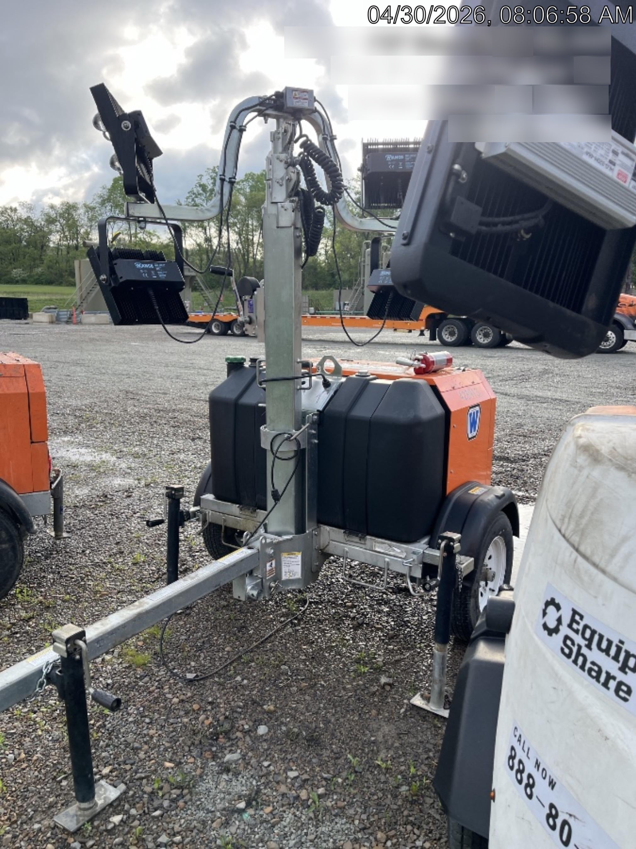 2024 Wanco WLTT-4MM4K Diesel, Deep Sea Controller, Shore Power Plug, Auto Start, (4) 350W LED Floodlights, 4kW Generator, 60 Gal Fuel Tank, 2" Ball, T3