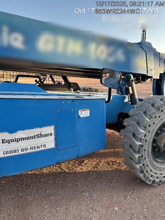 2018 Genie GTH-1056 GTH-1056 w/Open ROPS, Solid Tires, Work Lights, 60" carriage/forks, cab mesh, beacon