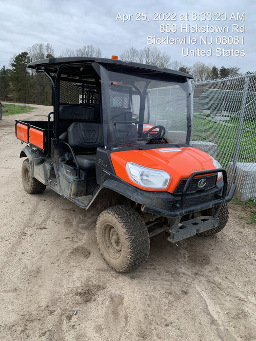 2022 Kubota RTV-X1140W-H Plastic Canopy, Windshield Acrylic Clear, LED Strobe Light, Wire Harness Kit, Back up Alarm