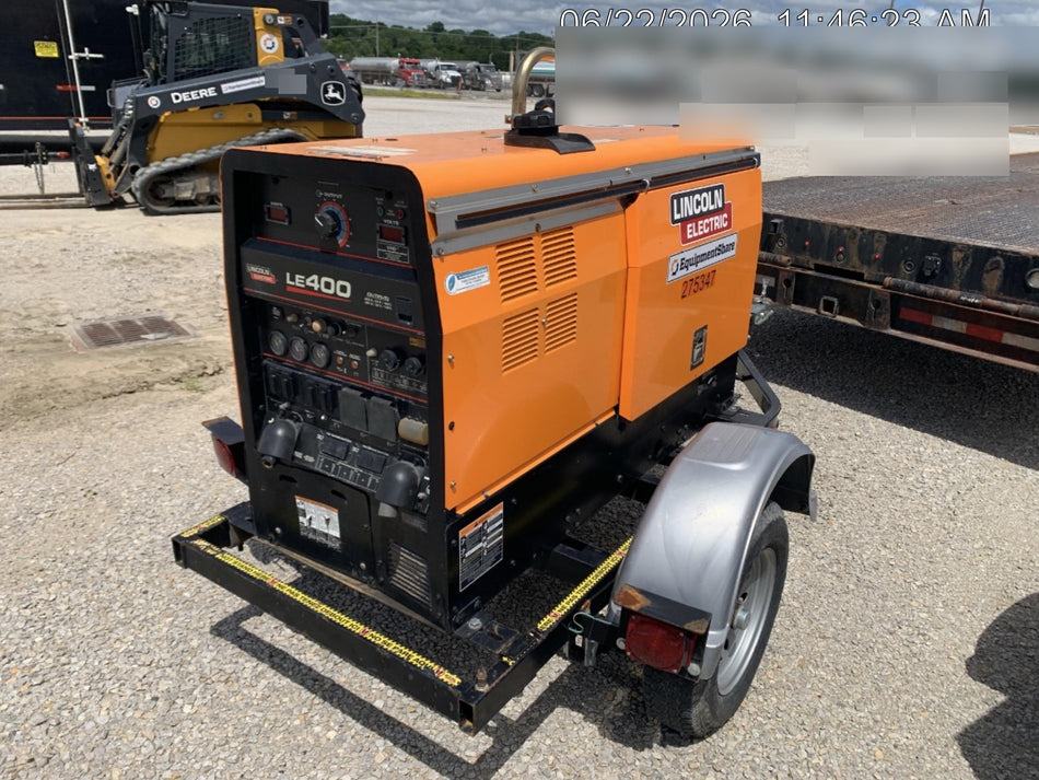 2022 Lincoln Electric LE400 Kubota V1505, Trlr, Cable Rack, Light Kit, ES Decals, T3