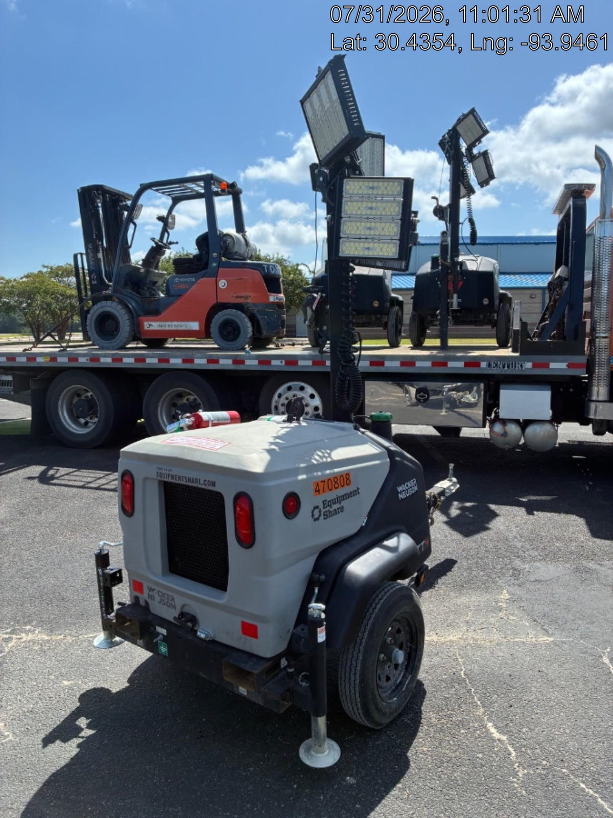 2024 Wacker Neuson LTT4 Diesel, Kohler KDW702, Deep Sea Controller, Auto Start, LED 320W, Bypass Outlet, T3