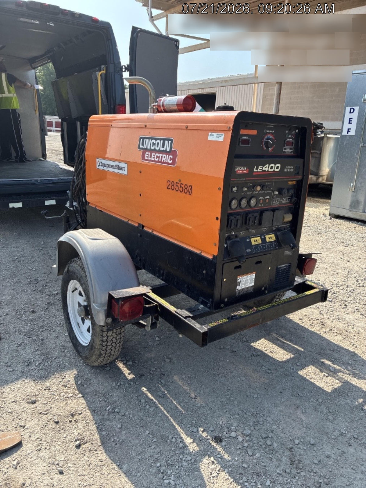 2022 Lincoln Electric LE400 Kubota V1505, Trlr, Cable Rack, Light Kit, ES Decals, T3