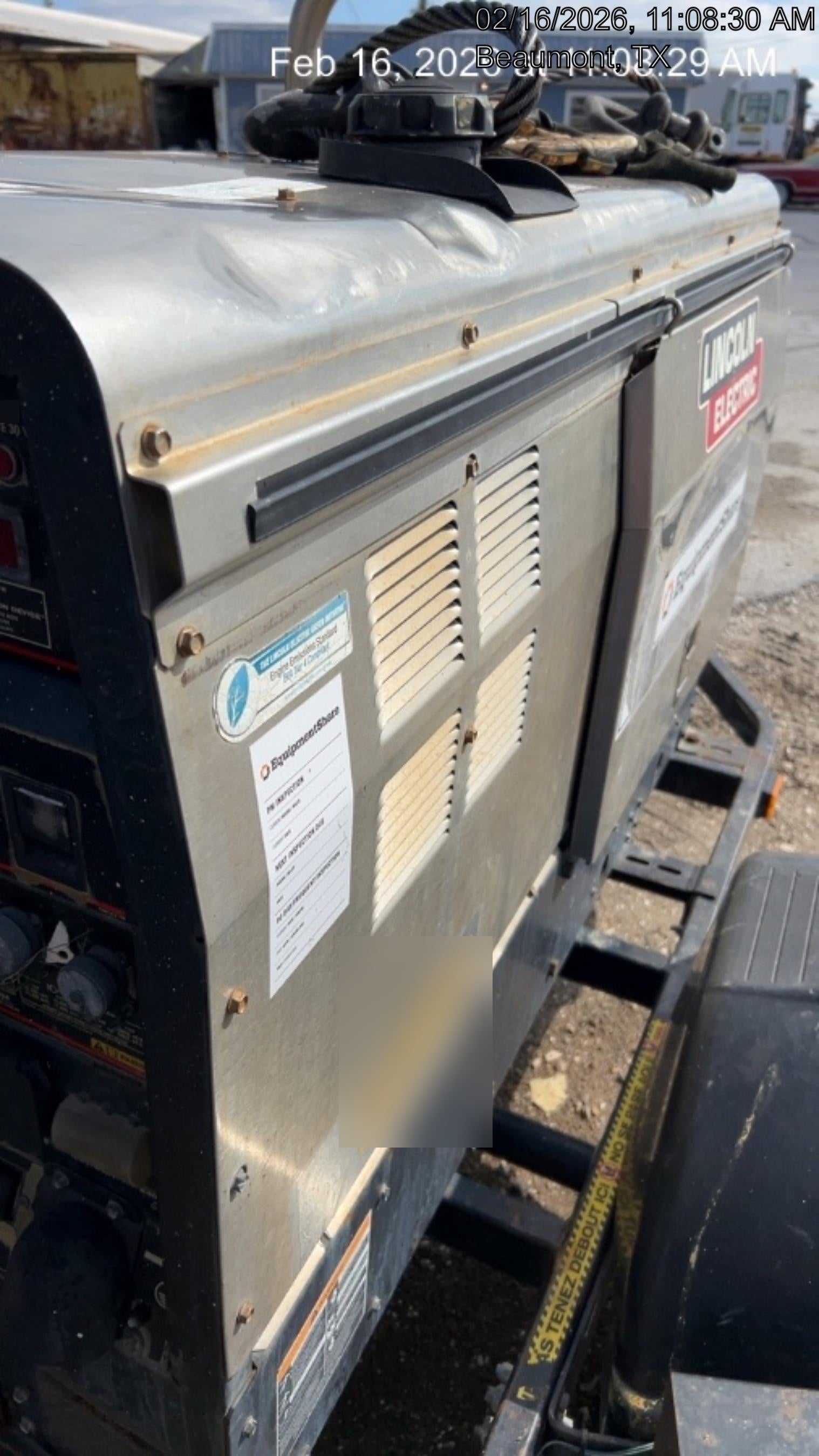 2019 Lincoln Electric Vantage 322 Welder Ready-Pak 3, Two wheel trailer, Fender and Light kit, Cable Rack
