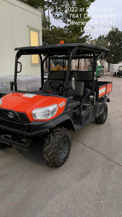 2022 Kubota RTV-X1140W-H Plastic Canopy, Windshield Acrylic Clear, LED Strobe Light, Wire Harness Kit, Back up Alarm