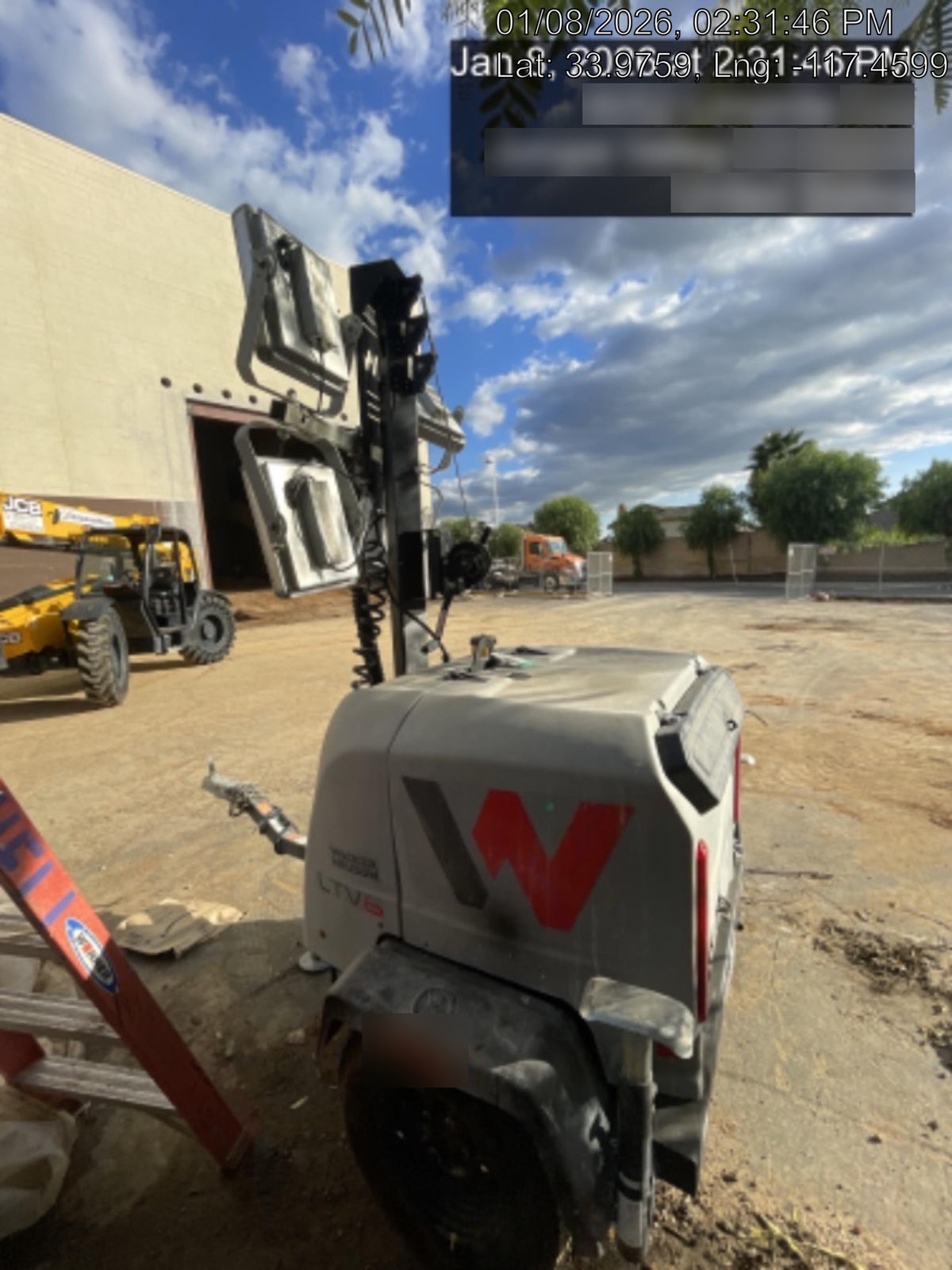 2019 Wacker Neuson LTV6K-LED Standard LED Towable Light Tower w/None