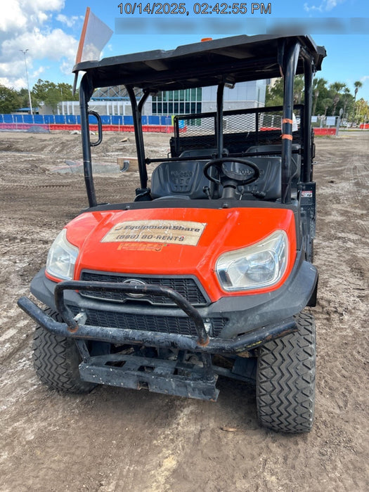 Kubota RTV-X1140W-H Kubota RTVX1140WH 4wd Utility Cart, LED Strobe, Windshield Tempered Glass, Plastic Canopy, Wire Harness Kit, Backup Alarm