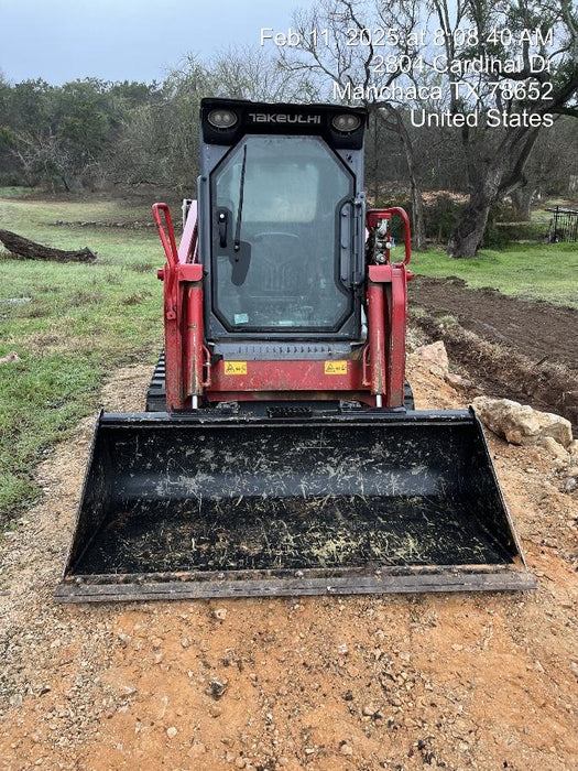 2022 Takeuchi TL6CR 65hp Kubota Diesel, Cab/Heat/Air, Rubber Tracks, Hydraulic QC
