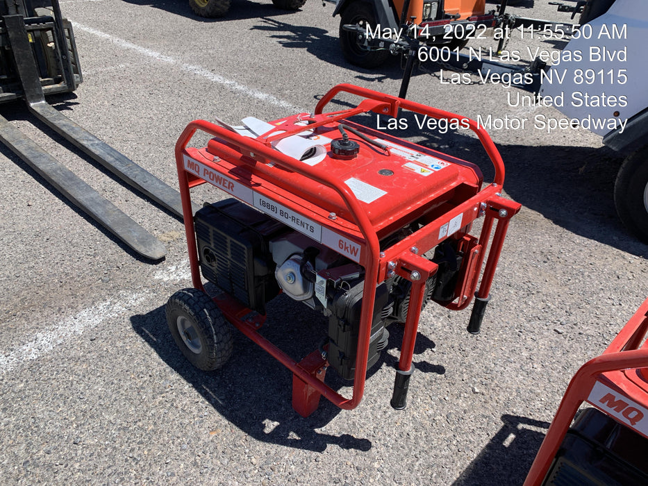 2020 Multiquip GA6HR Gen 6kW Honda GX340 GFCI Wheel Kit