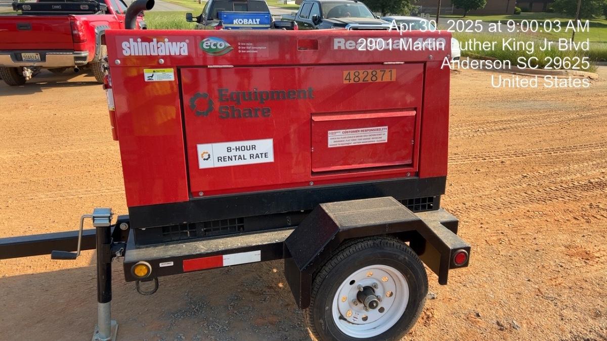 2024 Shindaiwa DGW400DML Kubota D902 Engine, 23 HP, Dual Op Welder, Wire, Arc, Droop Stick, Tig, and CC Stick Functionality, Simulphase, 3 Phase and 1 Phase Gen Output, Single Axle NB Trlr, Slr Trckl Chrg 12V 12W, Fire Ext, T3