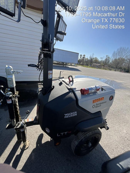 2024 Wacker Neuson LTT4 Diesel, Kohler KDW702, Deep Sea Controller, Auto Start, LED 320W, Bypass Outlet, T3