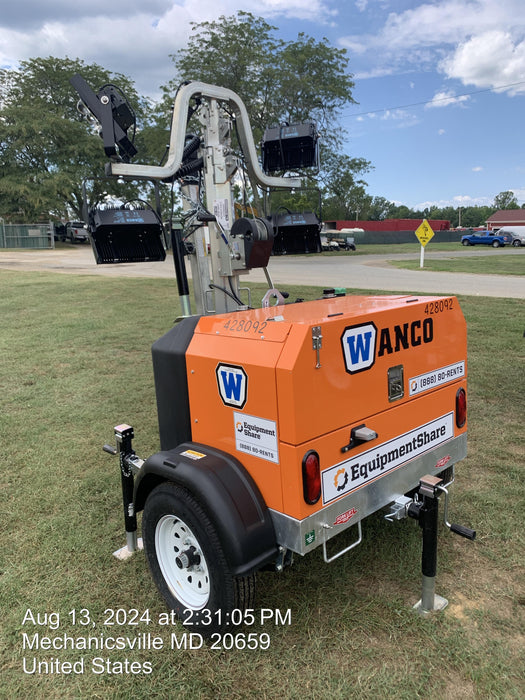 2024 Wanco WLTT-4MM4K Diesel, Deep Sea Controller, Shore Power Plug, Auto Start, (4) 350W LED Floodlights, 4kW Generator, 60 Gal Fuel Tank, 2" Ball, T3