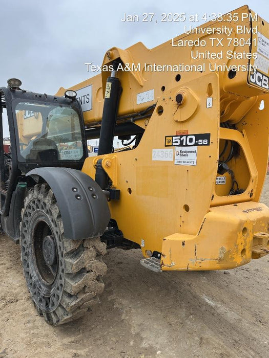 2019 JCB 510-56 JCB 510-56 74 HP w/Open ROPS, Beacon, Aux Hydraulics, Worklights, Solid Tires