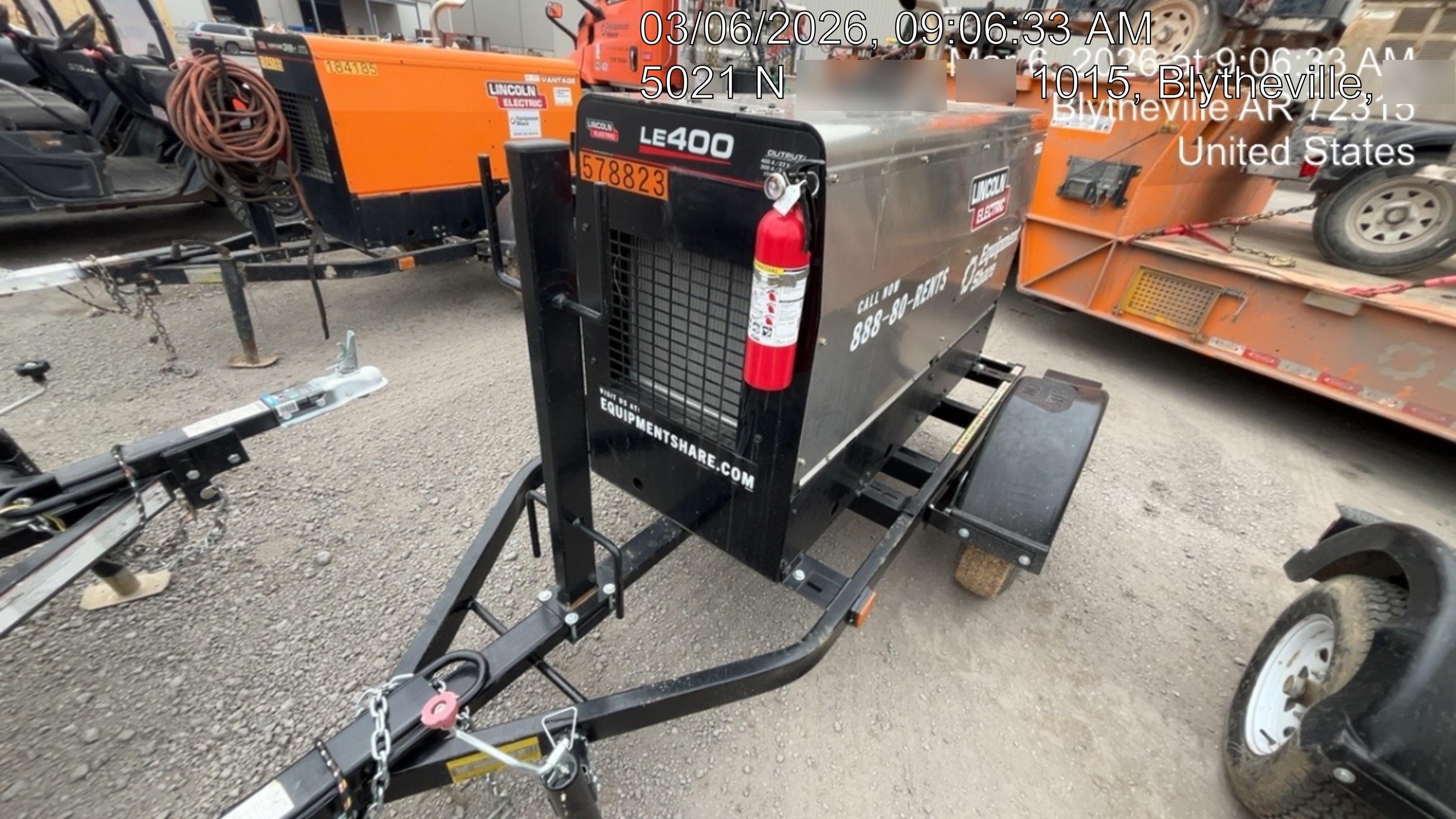 2024 Lincoln Electric LE400 Kubota V1505, Trlr, Cable Rack, Light Kit, ES Decals, T3