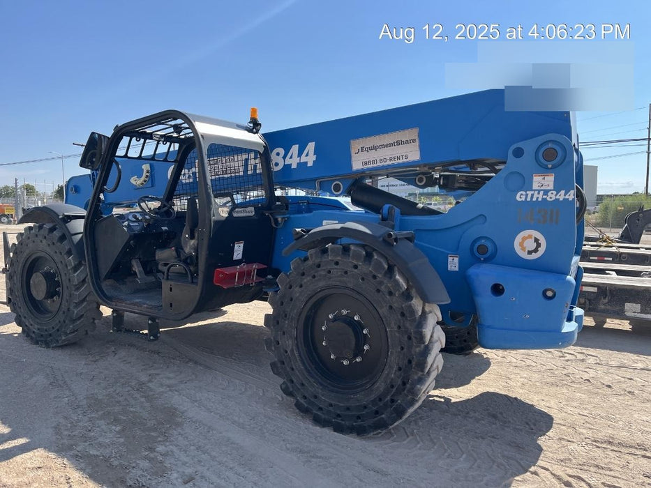 2018 Genie GTH-844 Genie GTH-844 w/Open ROPS, Solid Tires, beacon/work lights, 60" carriage/forks