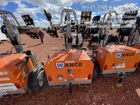2023 Wanco WLTT-4MM4K Diesel, Deep Sea Controller, Shore Power Plug, Auto Start, (4) 350W LED Floodlights, 4kW Generator, 60 Gal Fuel Tank, 2" Ball, T3