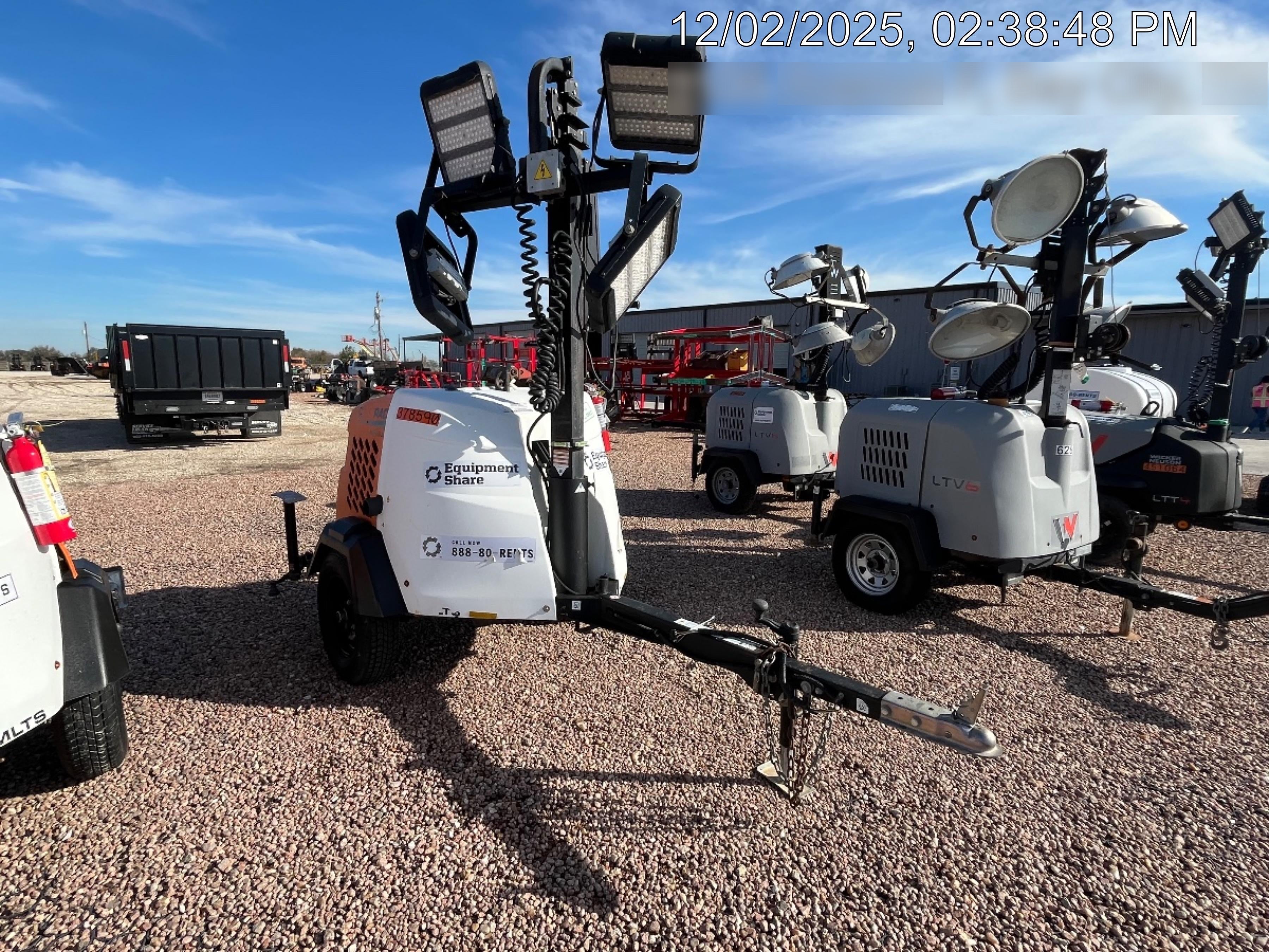 2023 Generac MLT2 Diesel, Flex Switch 120V Input, Powerzone Controller, 
(4) 320W LED Lights, 4kW Generator, 39.9 Gal Fuel Tank, 2" Ball, T3