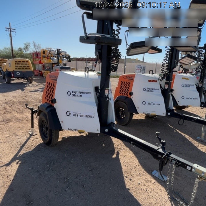 2024 Generac MLT2 Diesel, Flex Switch 120V Input, Powerzone Controller, 
(4) 320W LED Lights, 4kW Generator, 39.9 Gal Fuel Tank, 2" Ball, T3