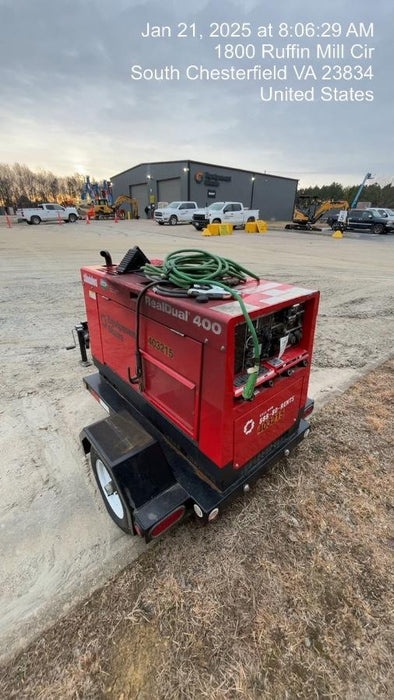 2024 Shindaiwa DGW400MDL Kubota D902 Engine, 23 HP, Dual Op Welder, Wire, Arc, Droop Stick, Tig, and CC Stick Functionality, Simulphase, 3 Phase and 1 Phase Gen Output, Single Axle NB Trlr, Slr Trckl Chrg 12V 12W, Fire Ext