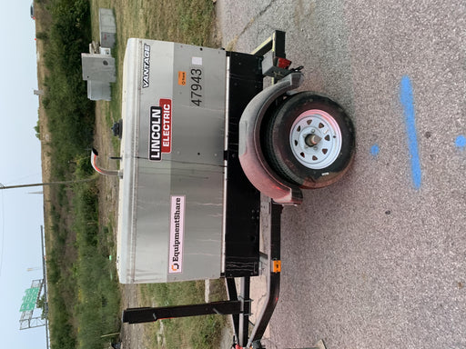 2019 Lincoln Electric Vantage 322 Ready-Pak 3, Two Wheel Trailer, Fender and Light Kit, Cable Rack