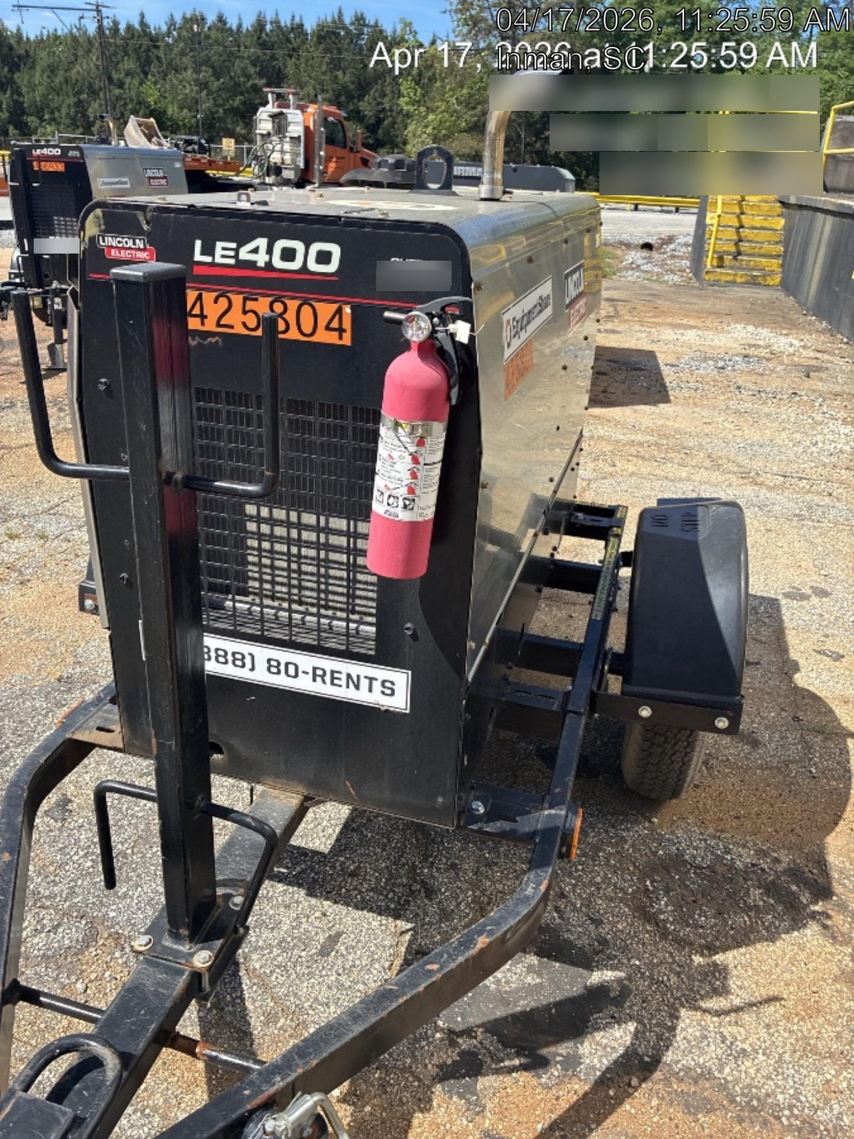2024 Lincoln Electric LE400 Kubota V1505, Trlr, Cable Rack, Light Kit, ES Decals, T3