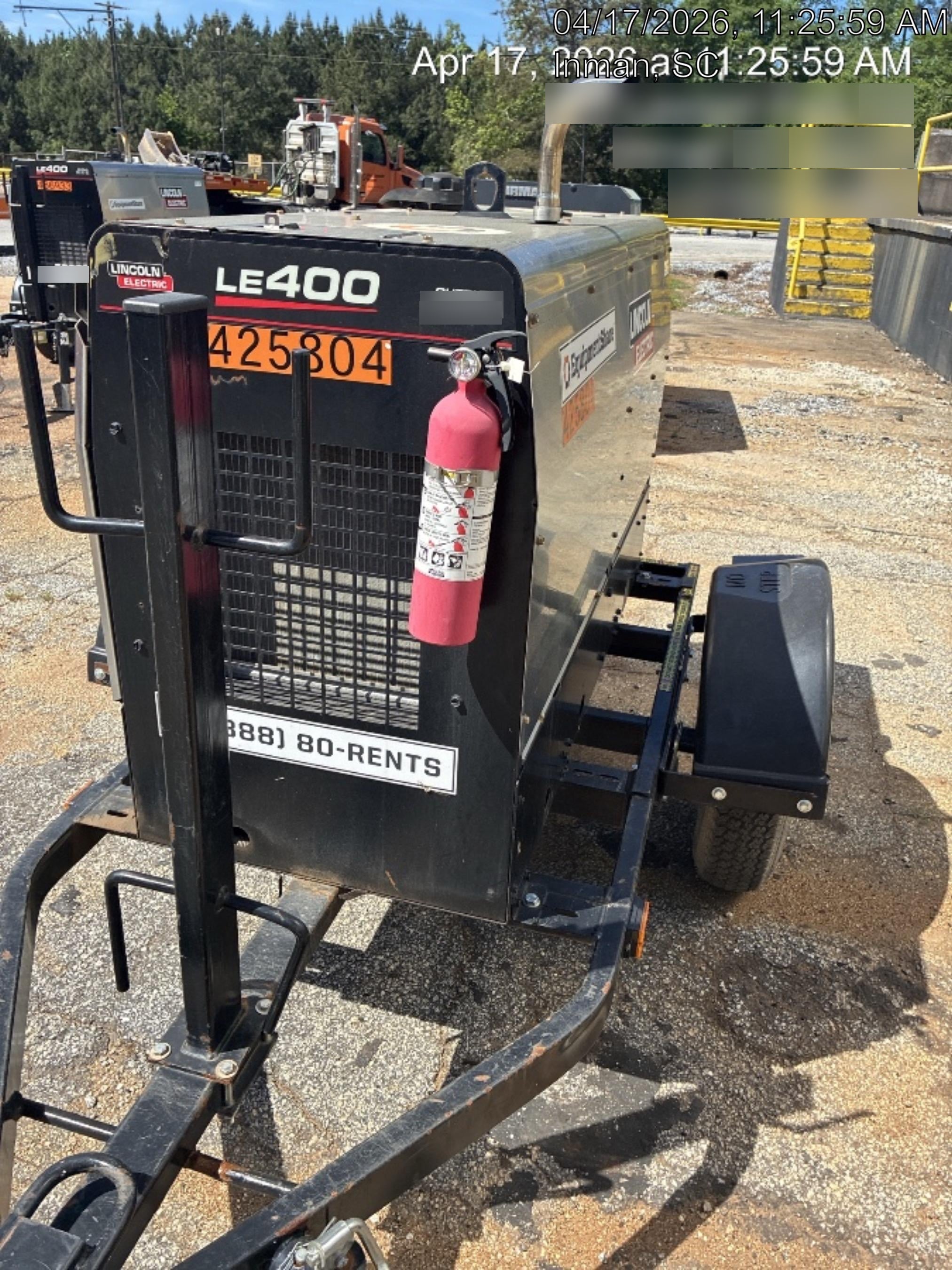 2024 Lincoln Electric LE400 Kubota V1505, Trlr, Cable Rack, Light Kit, ES Decals, T3