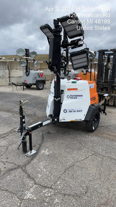 2024 Generac MLT2 Diesel, Flex Switch 120V Input, Powerzone Controller, 
(4) 320W LED Lights, 4kW Generator, 39.9 Gal Fuel Tank, 2" Ball, T3