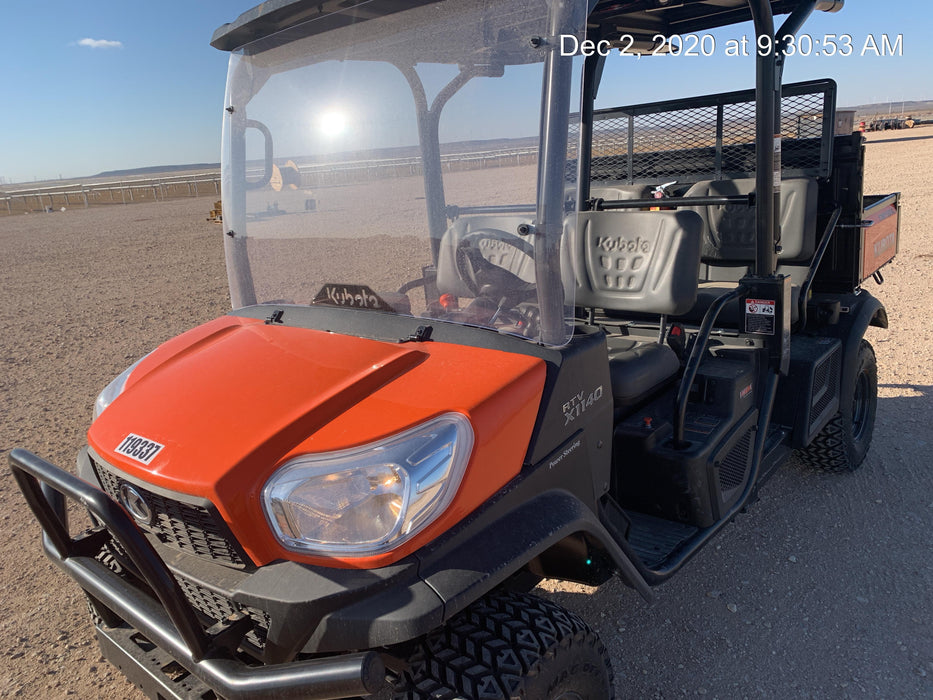 2020 Kubota RTV-X1140W-H Canopy, 4-Seater, Diesel, Windshield Acrylic Clear, LED Strobe, Backup Alarm