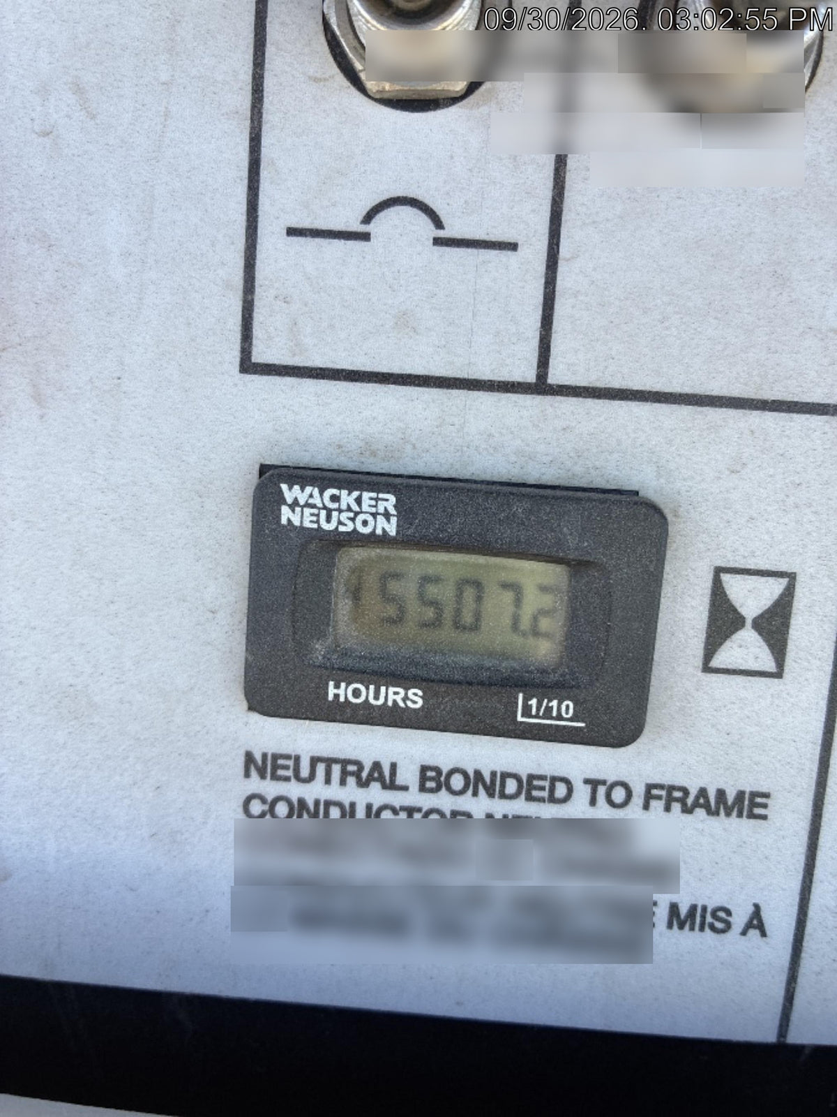 Wacker Neuson LTV6K-MH Power mast, 1100W MH, Fuel Sensors, Wiring Harness