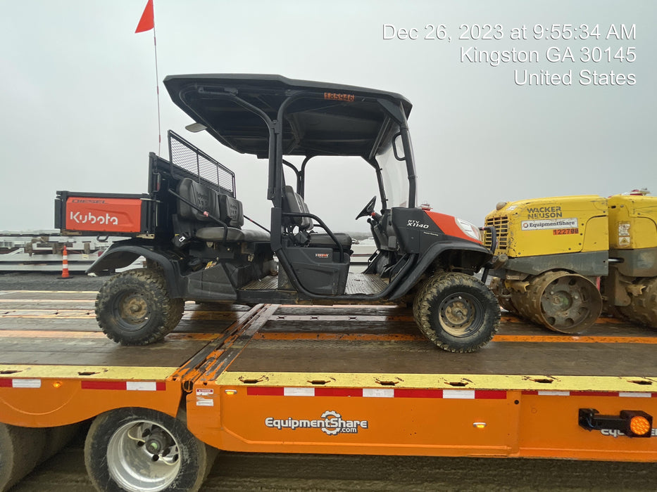 2021 Kubota RTV-X1140W-H Plastic Canopy, Windshield Acrylic Clear, LED Strobe Light, Wire Harness Kit, Back up Alarm