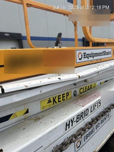 Custom Equipment HB-1430 Hy-Brid Scissor Lift
Platform capacity up to 670 lbs
Working height up to 20 ft
Weighs under 1,700 lbs
Non-marking wheels