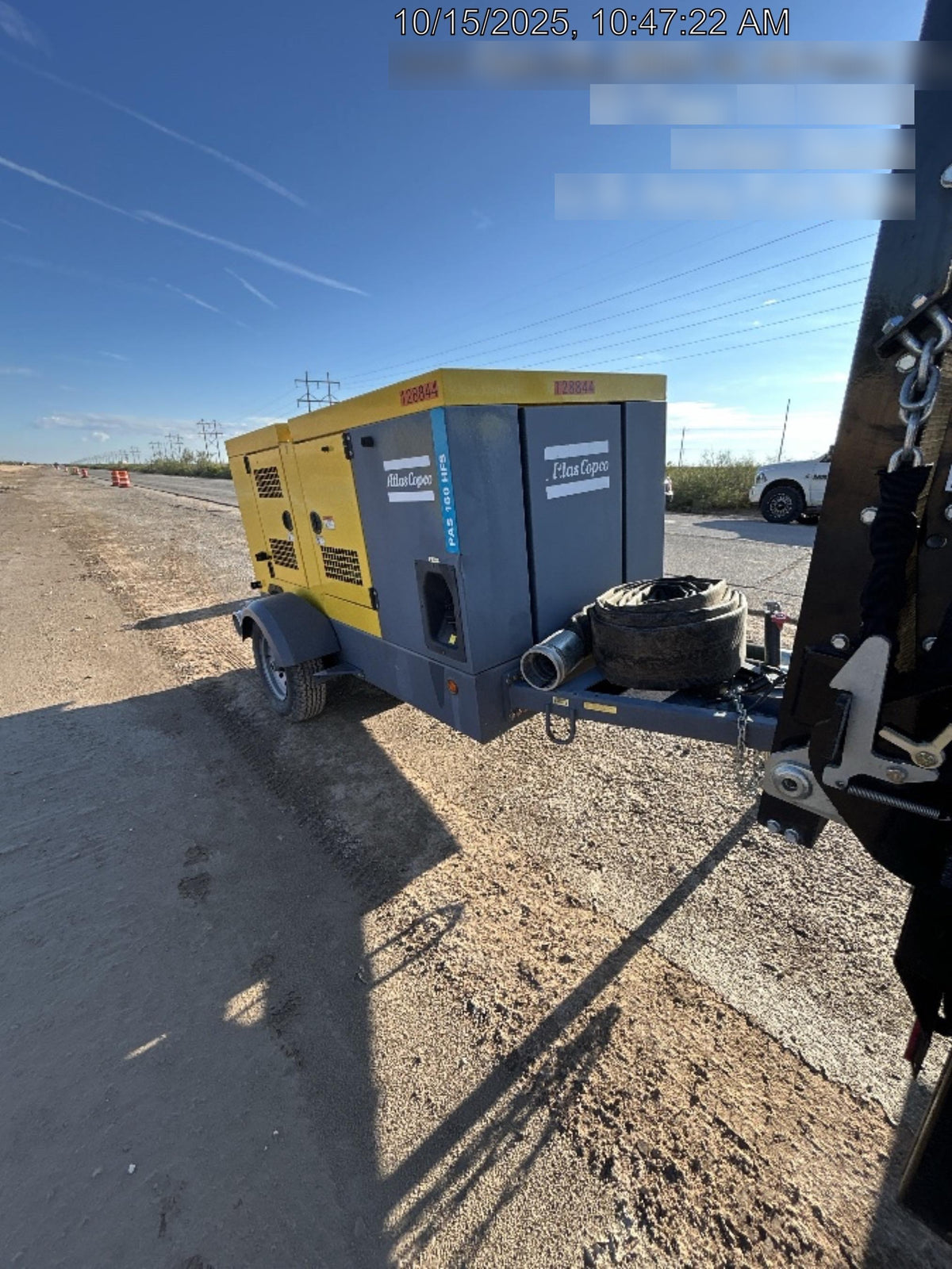 2020 ATLAS COPCO PAS 150 HF CS Enclosed