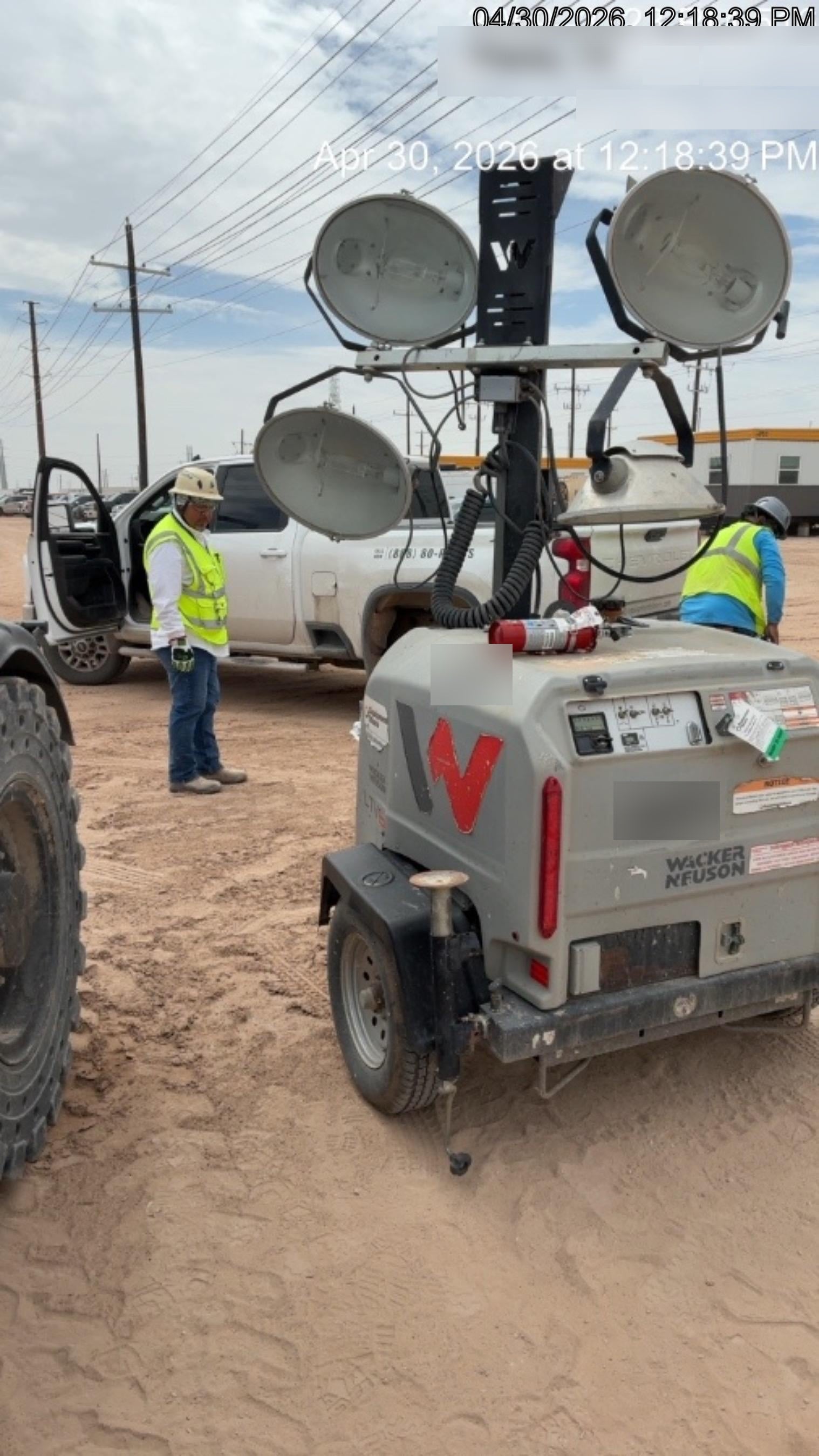 2018 Wacker Neuson LTV6L-MH Wacker Neuson LTV6L Mobile Light Tower w/Fuel Level Sensor Installed