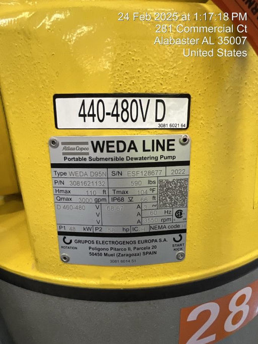 2023 ATLAS COPCO D95 N