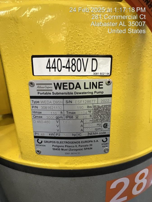 2023 ATLAS COPCO D95 N