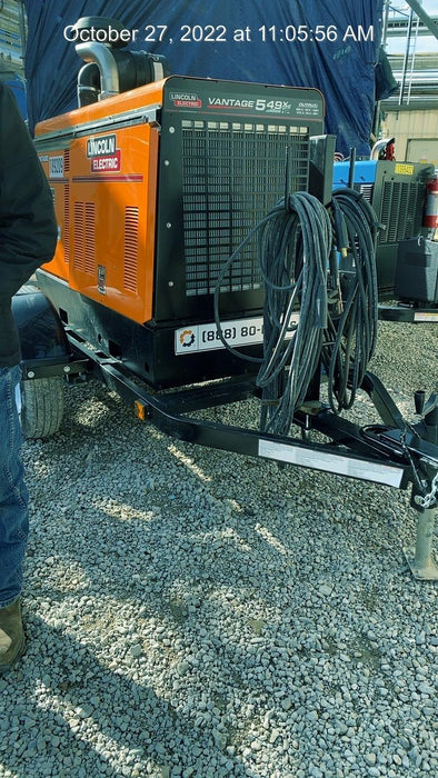 2021 Lincoln Electric Vantage 549X Ready Pak 3, ORANGE (includes trailer, cable rack, fender light kit)