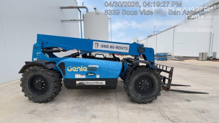 2019 Genie GTH-636 Canopy, Solid RT Tires, LED Work Lights, Beacon 60" QA Carriage, 48" Forks