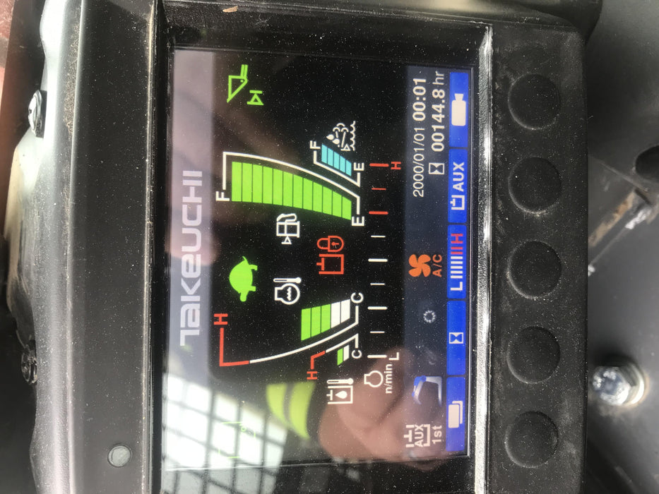 2020 Takeuchi TL12V2-CRH Cab, Rubber Track, & HF