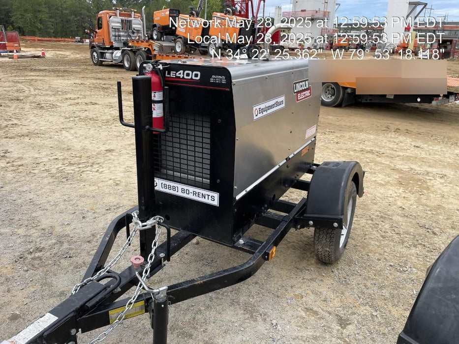 2024 Lincoln Electric LE400 Kubota V1505, Trlr, Cable Rack, Light Kit, ES Decals, T3