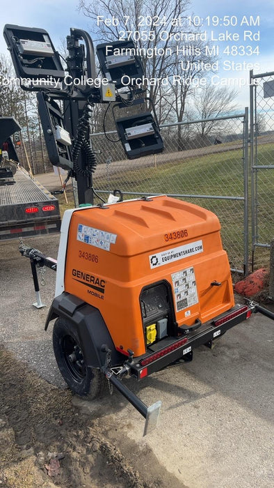 2023 Generac MLT2 Diesel, Flex Switch 120V Input, Powerzone Controller, (4) 320W LED Lights, 4kW Generator, 39.9 Gal Fuel Tank, 2" Ball, T3